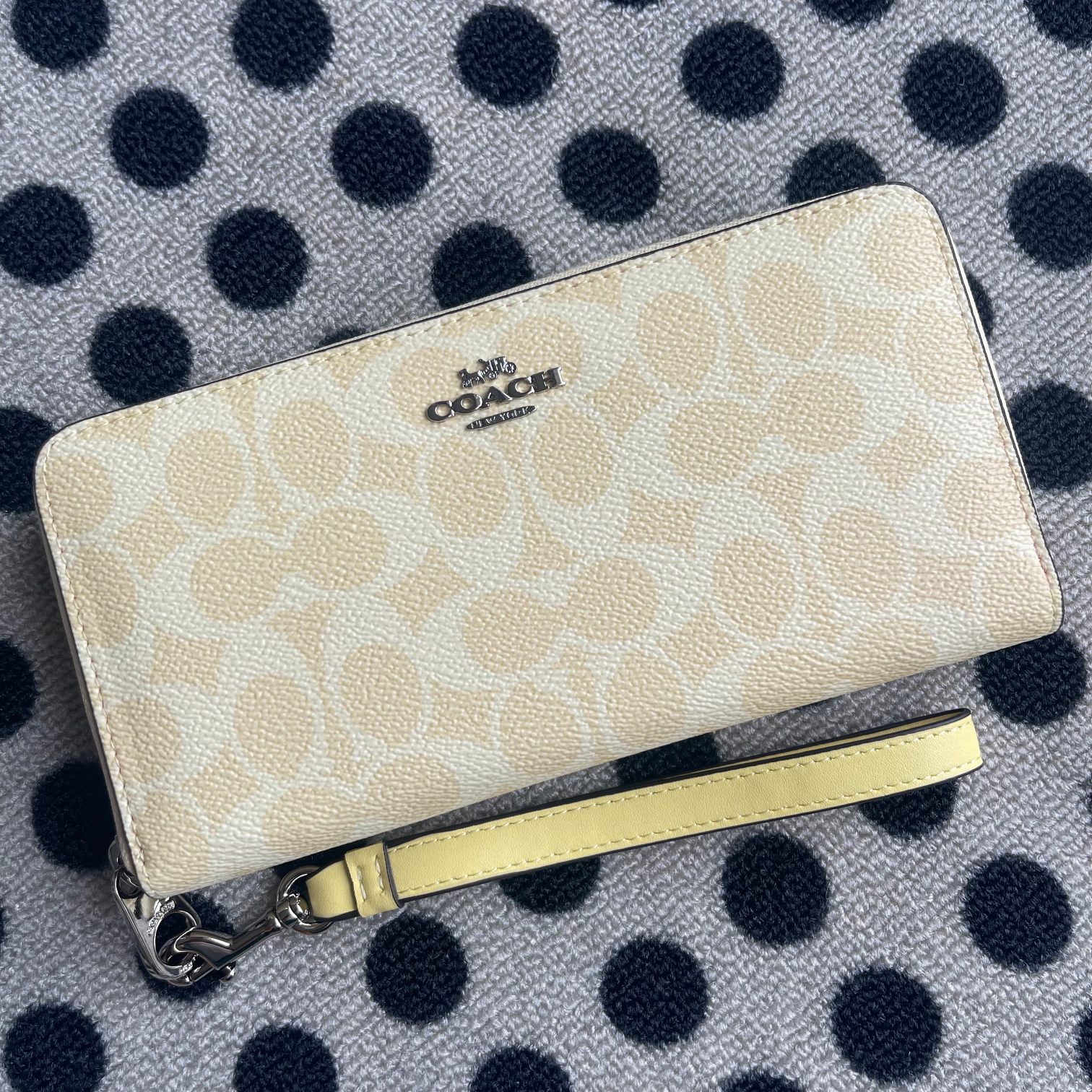 Long Zip Around Wallet In Signature Canvas - Image 7