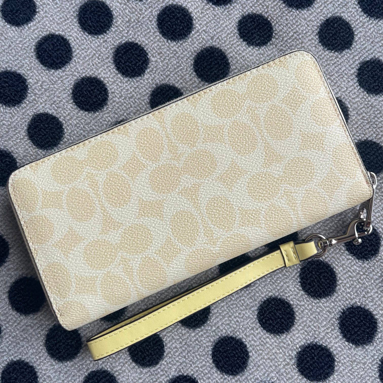 Long Zip Around Wallet In Signature Canvas - Image 6