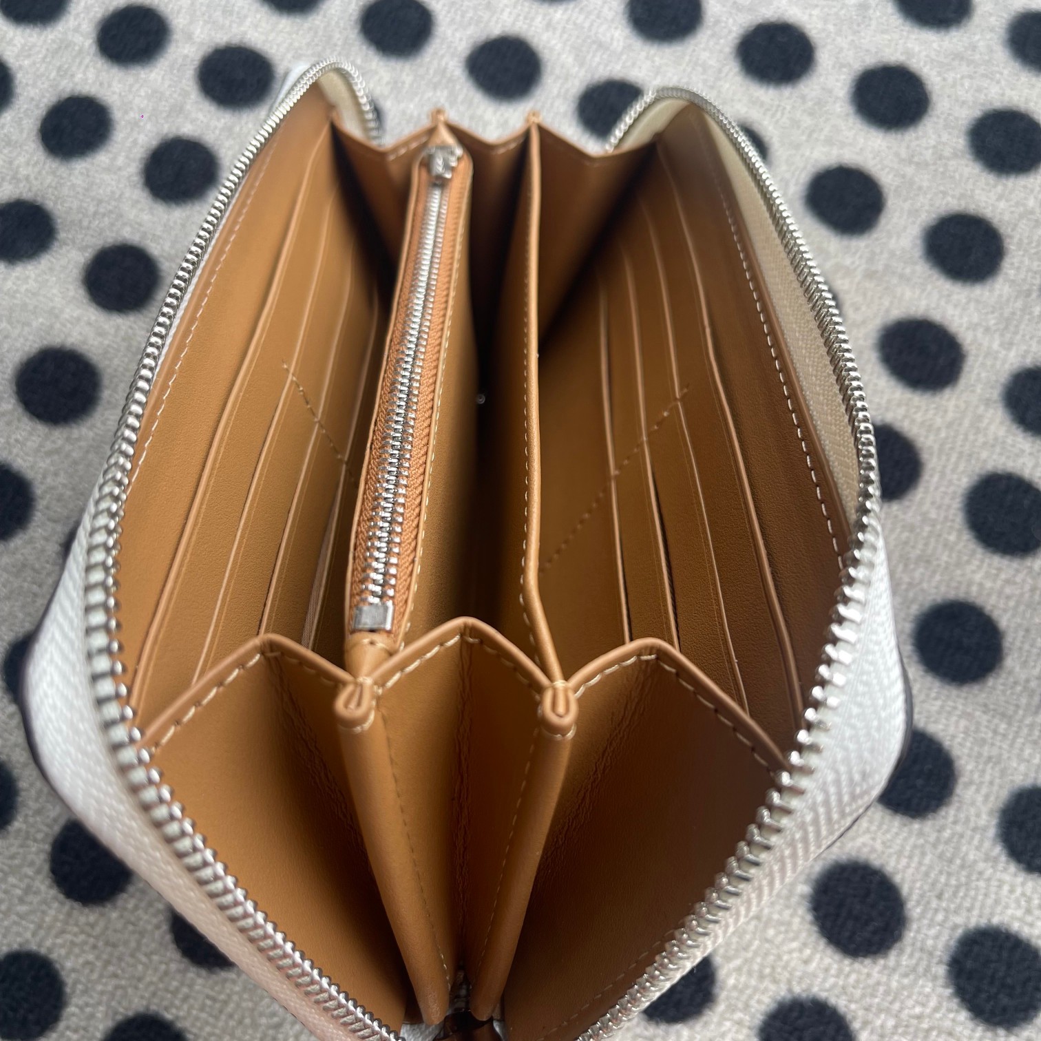 Long Zip Around Wallet In Signature Canvas - Image 2