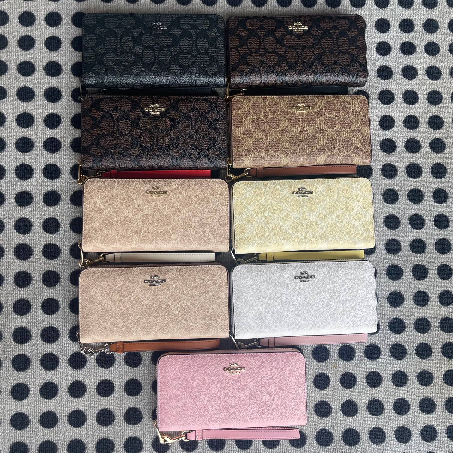 Long Zip Around Wallet In Signature Canvas
