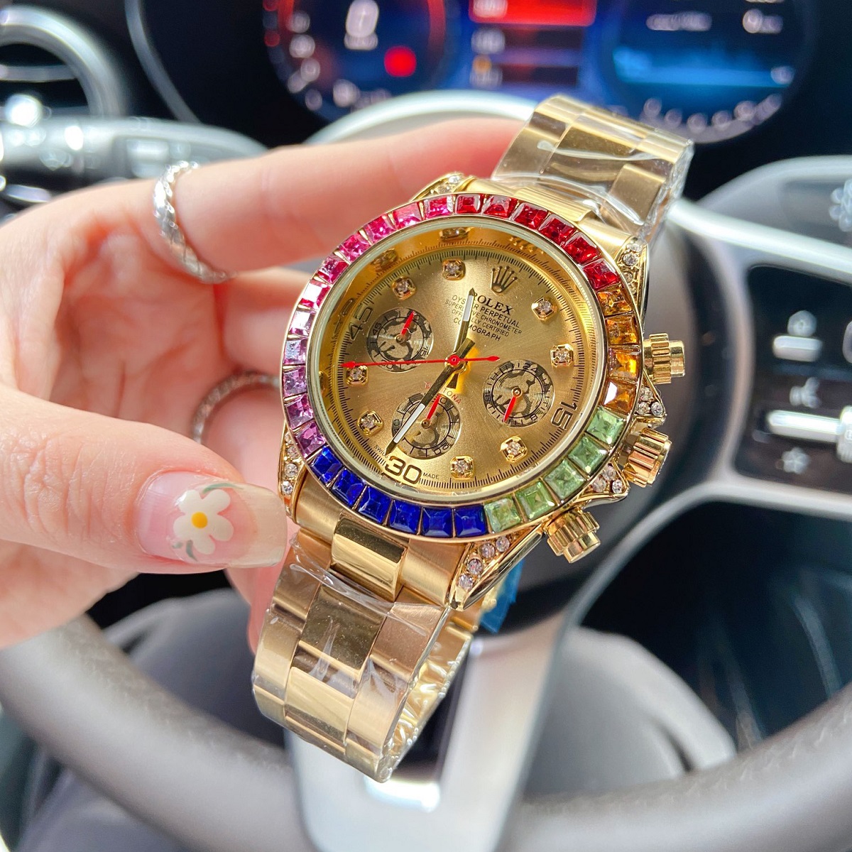 Hot Recommend Colourful Rainbow Designer Watch - Image 8