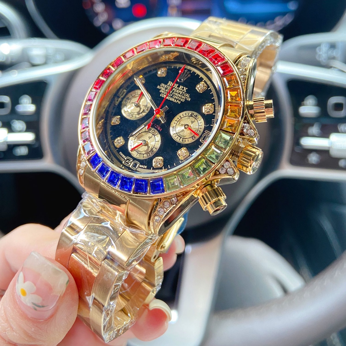 Hot Recommend Colourful Rainbow Designer Watch - Image 6