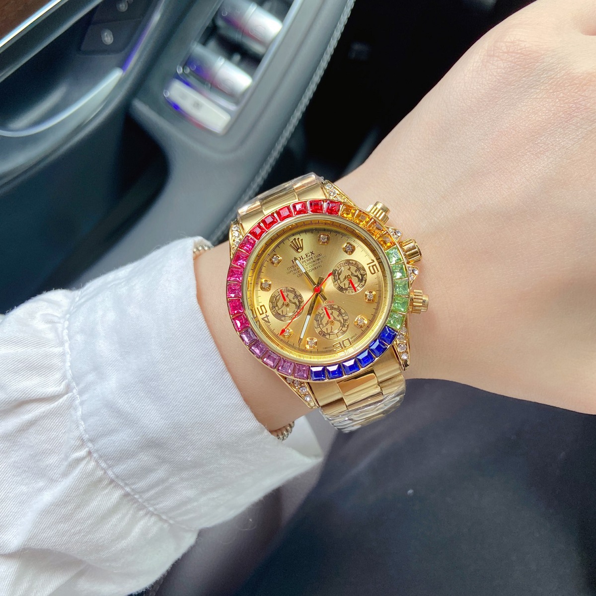 Hot Recommend Colourful Rainbow Designer Watch - Image 4