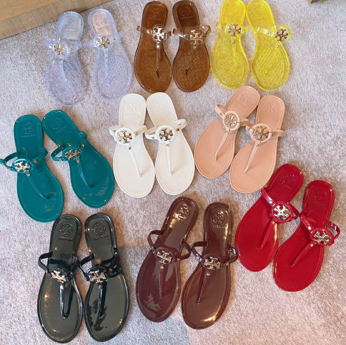 Factory Price Designer Sandals Jelly Slippers Wholesale Fashion Shoes