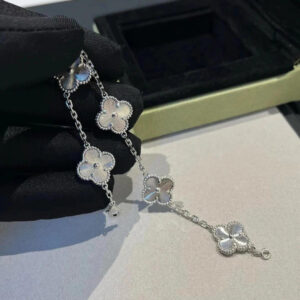 Designer White Gold 5 Bracelet