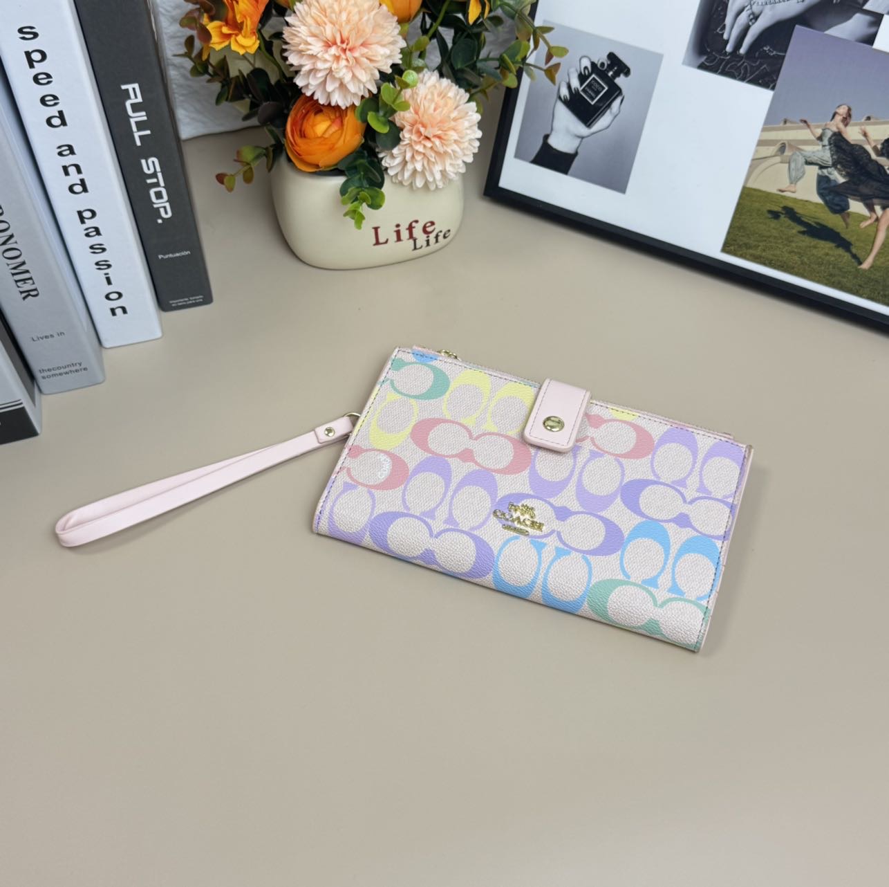 Wholesale Phone Wallet Wristlet Bag Clutch Signature - Image 6