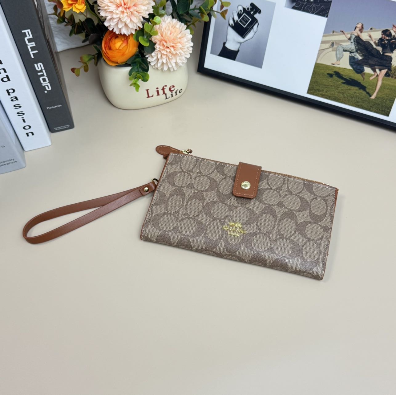 Wholesale Phone Wallet Wristlet Bag Clutch Signature - Image 2