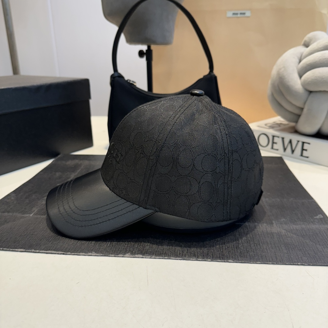 Classic Signature Pattern Print Men Women Baseball Hat - Image 7