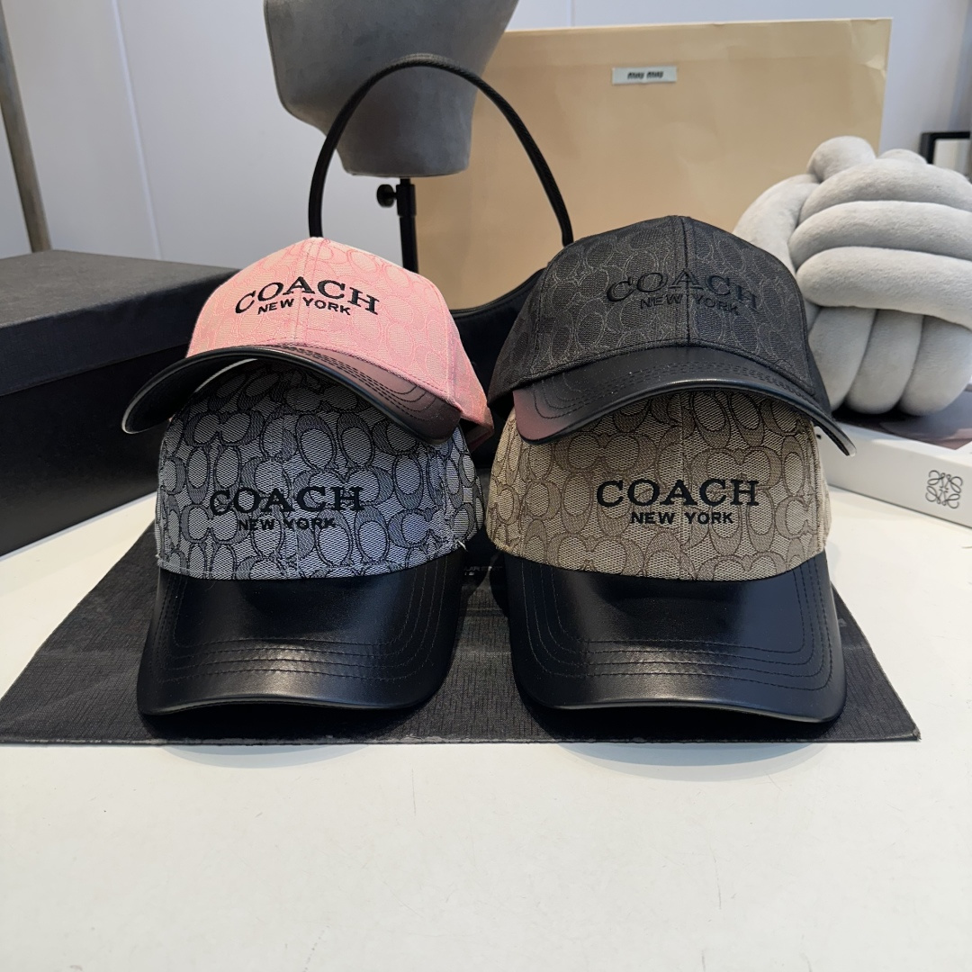 Classic Signature Pattern Print Men Women Baseball Hat