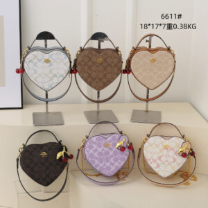New Style Print Heart Crossbody Bags in Signature