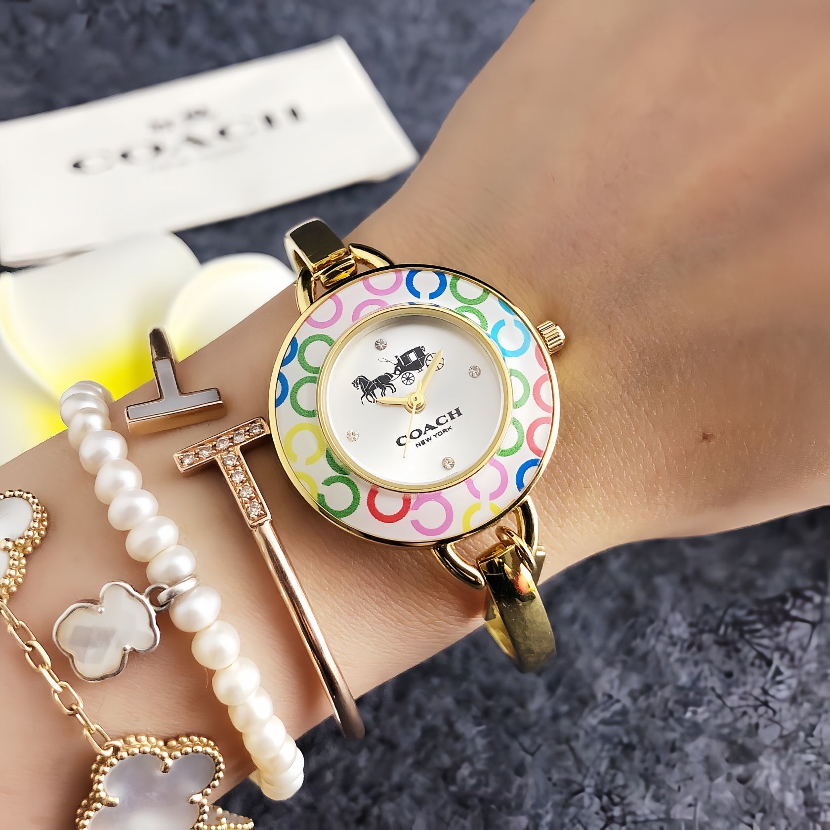Fashion Brand Women's Wrist Watch 30mm Stainless Steel Watch - Image 5