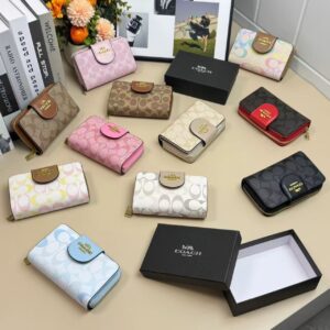 Medium Corner Zip Wallet Designer Card Holder